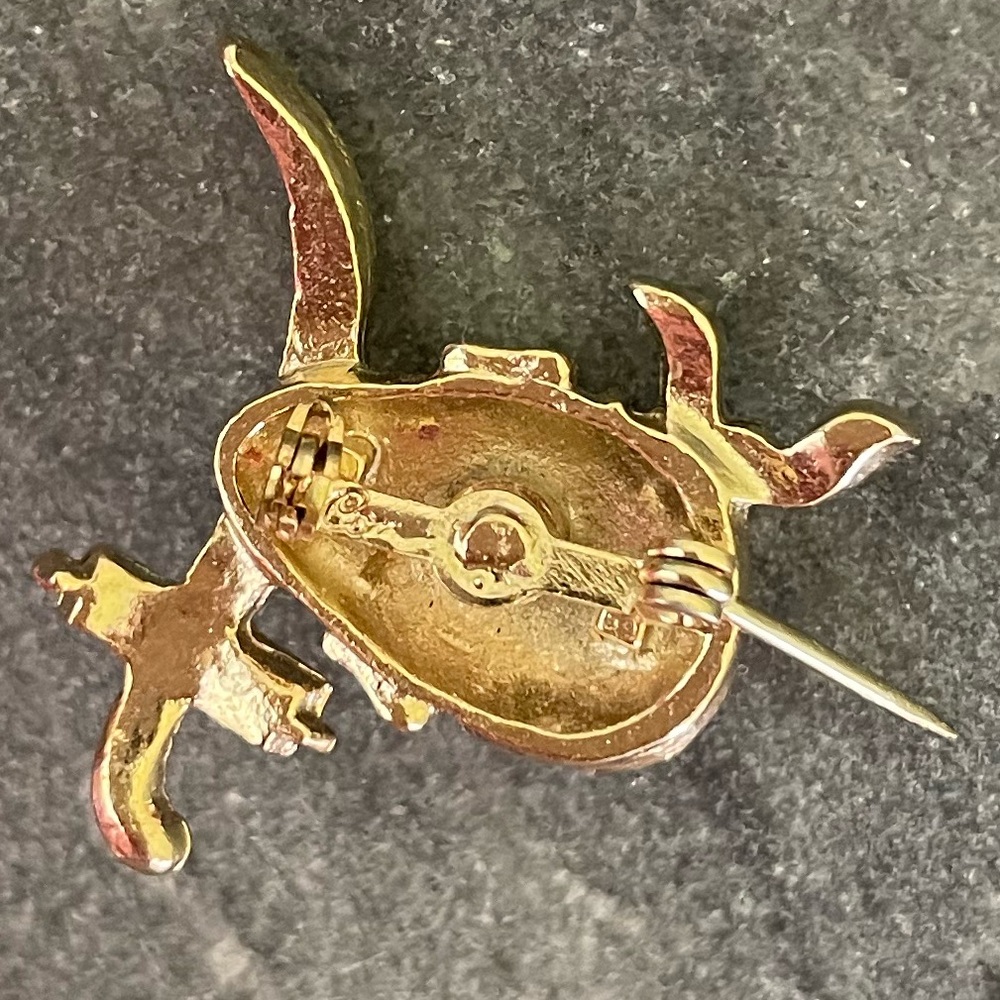Vintage Coro Pirate Crystal Scatter Pin Brooch - Picture 11 of 16